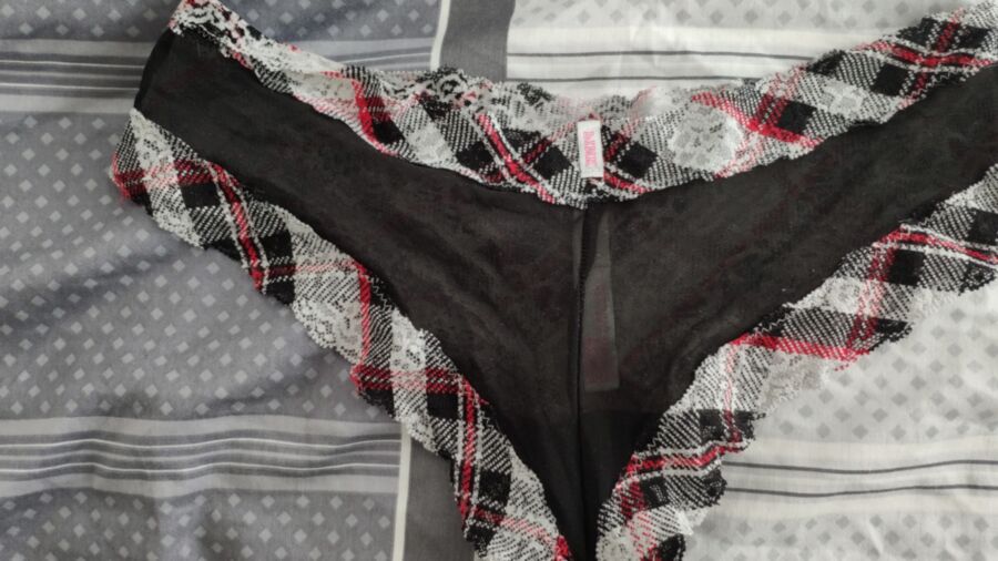 More of her used underwear with stains and one pic of her 1 of 16 pics