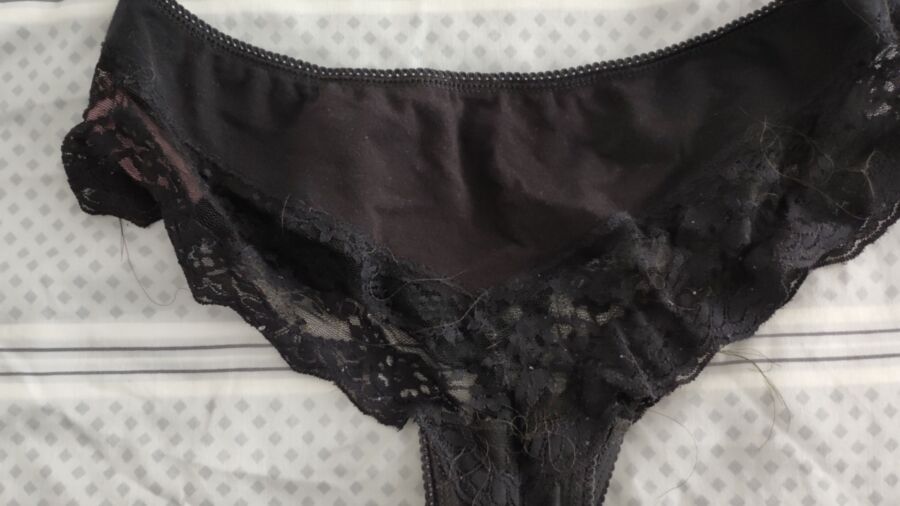 More of her used underwear with stains and one pic of her 10 of 16 pics