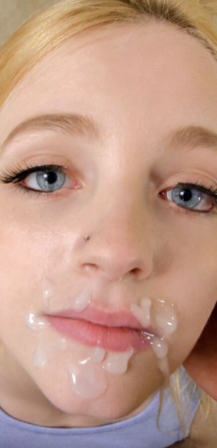 ADDICTED TO CUM CUTE BABES SPERM FACE COVERED BUKKAKE  12 of 50 pics