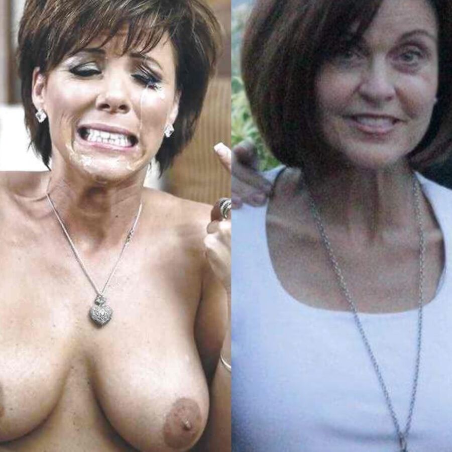 Mature brunette wife Gail before and after  13 of 23 pics