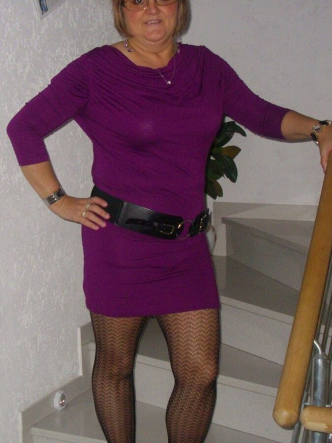 Krystyna S. - polish chubby and leggy milf in pantyhose, heels 7 of 24 pics