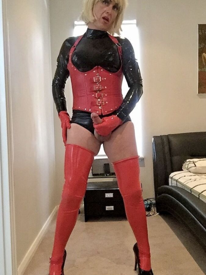 Latex sissy lingerie grannies