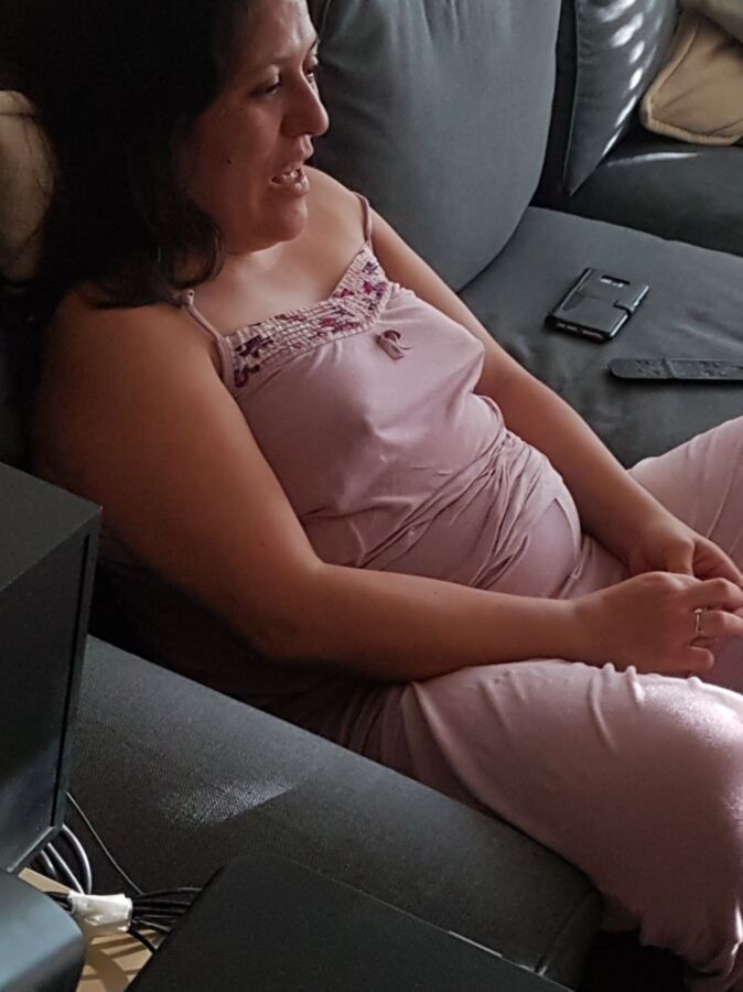 Maria in her favorite sleepwear (see trough candid unaware) 2 of 23 pics