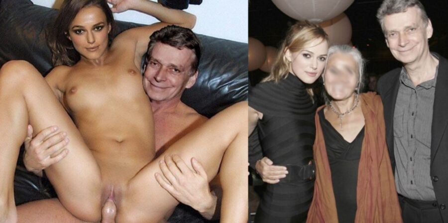 CELEBS DO INCEST Keira Knightley sits on her daddys lap 1 of 1 pics