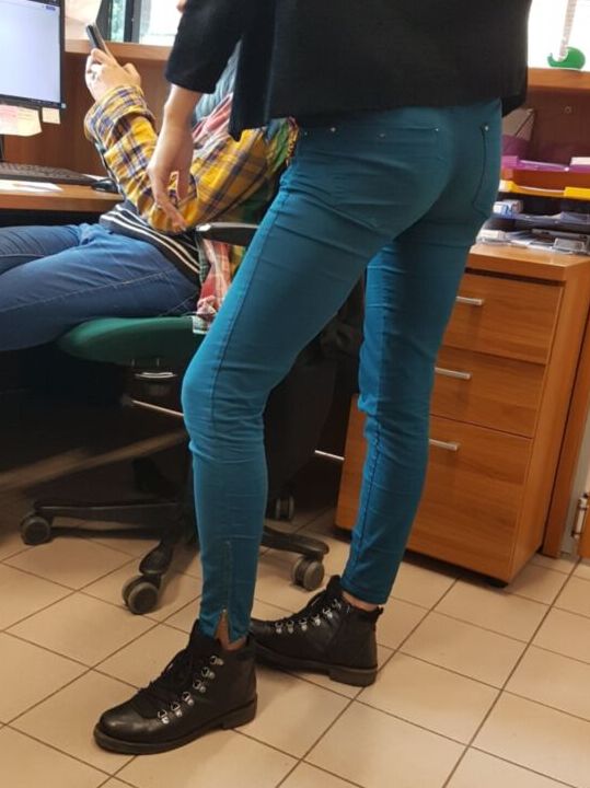 Two VPL from a gorgeous teen co worker (candid) 17 of 34 pics