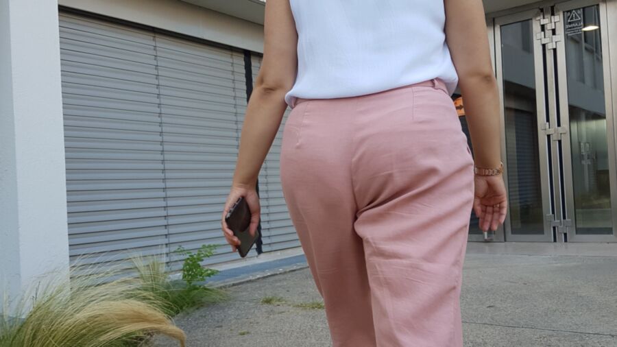 Lovely Teen Arab co worker with huge ass and VPL (candid) 10 of 30 pics