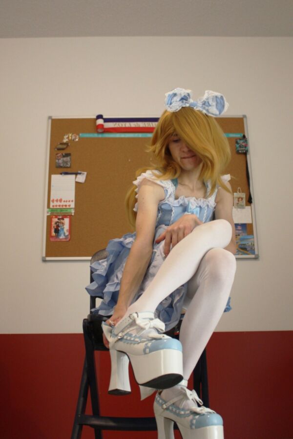 plugged and toyed sissy trap lolita crossdress 9 of 10 pics