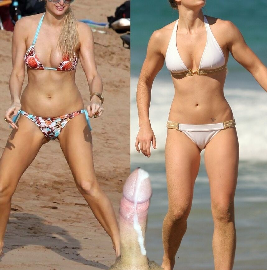 CELEBRITY BIKINI CHOICE - WHICH ONE GETS THE CUM 9 of 28 pics