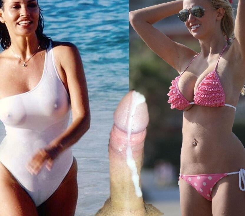 CELEBRITY BIKINI CHOICE - WHICH ONE GETS THE CUM 22 of 28 pics