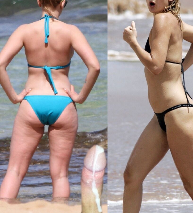 CELEBRITY BIKINI CHOICE - WHICH ONE GETS THE CUM 2 of 28 pics