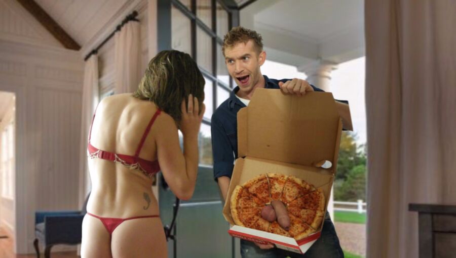 Wives loosing the bet! (pizza dare) .