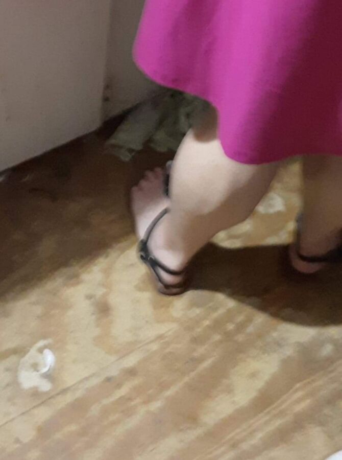 Wife In Dress & Strappy Sandals For Comments 15 of 17 pics