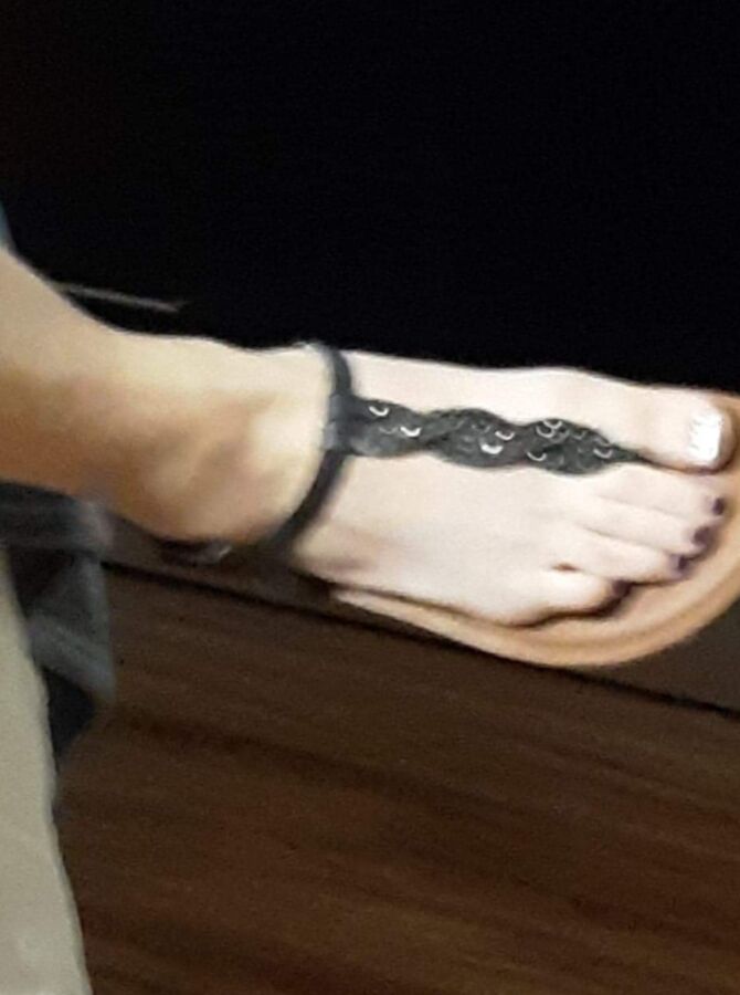Wife In Dress & Strappy Sandals For Comments 14 of 17 pics