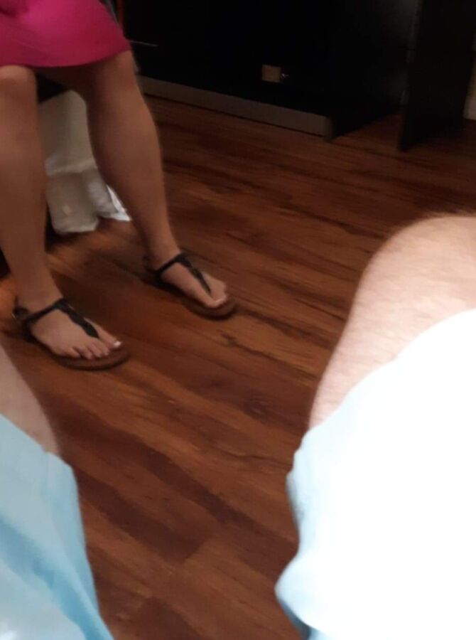 Wife In Dress & Strappy Sandals For Comments 13 of 17 pics