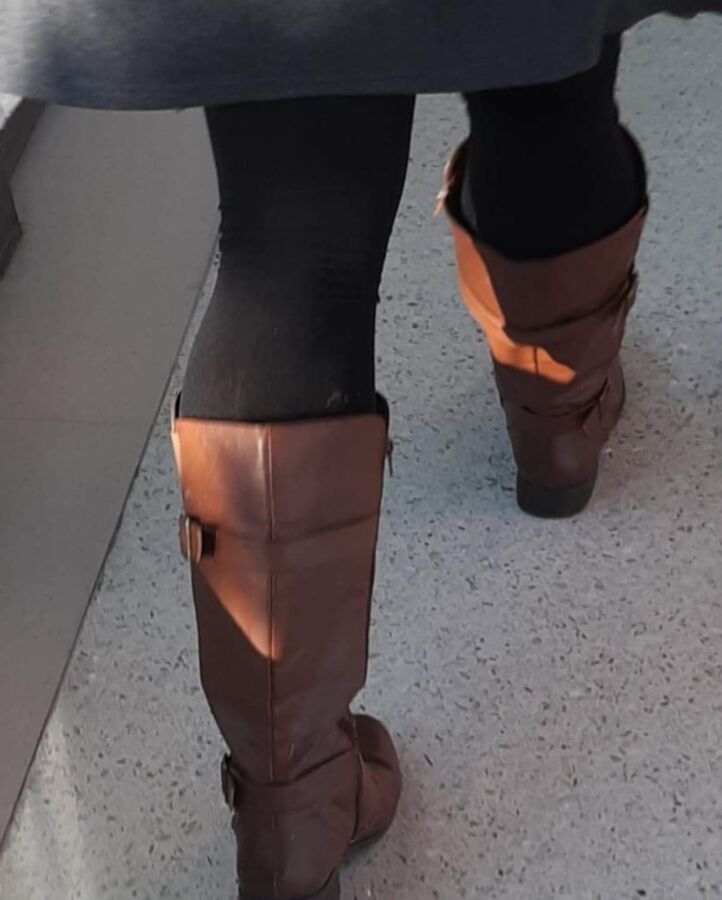 My Wife In Boots And Leggings Candid, For Your Comments 21 of 36 pics