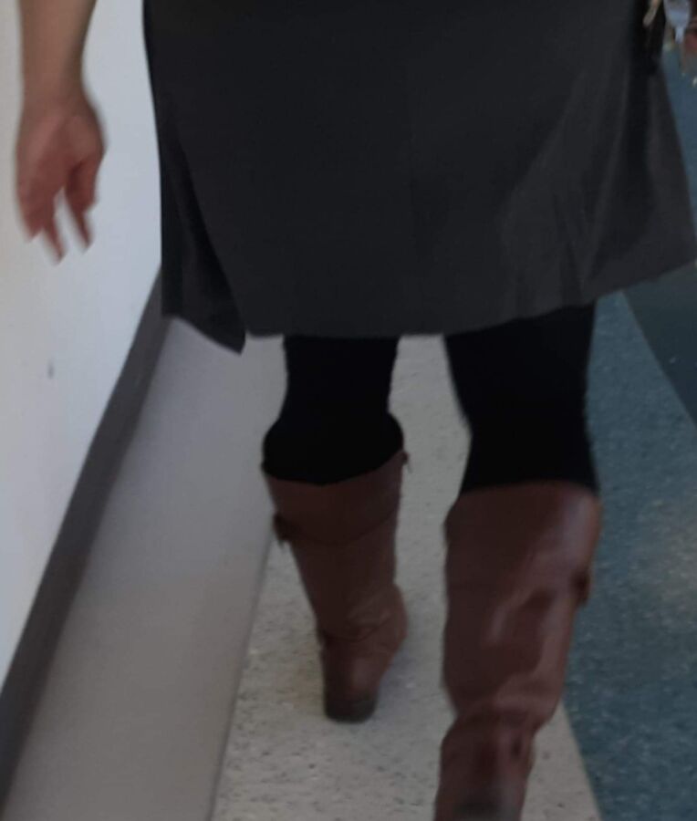 My Wife In Boots And Leggings Candid, For Your Comments 15 of 36 pics