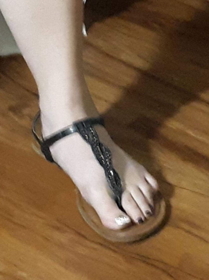 Wife In Dress & Strappy Sandals For Comments 2 of 17 pics