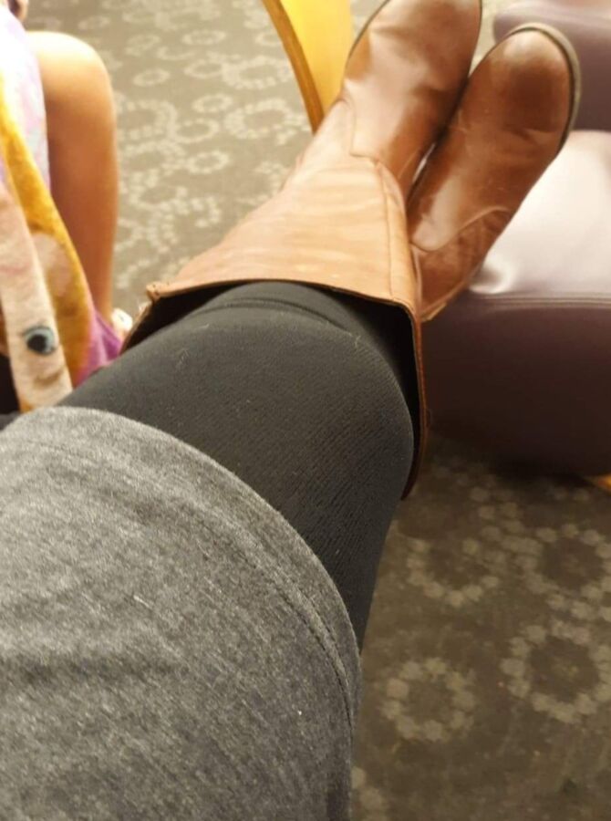 My Wife In Boots And Leggings Candid, For Your Comments 12 of 36 pics