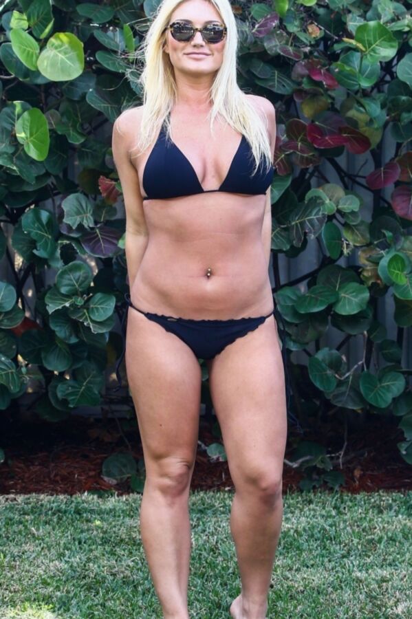 Brooke Hogan - Dirty Black Bikini 11 of 39 pics