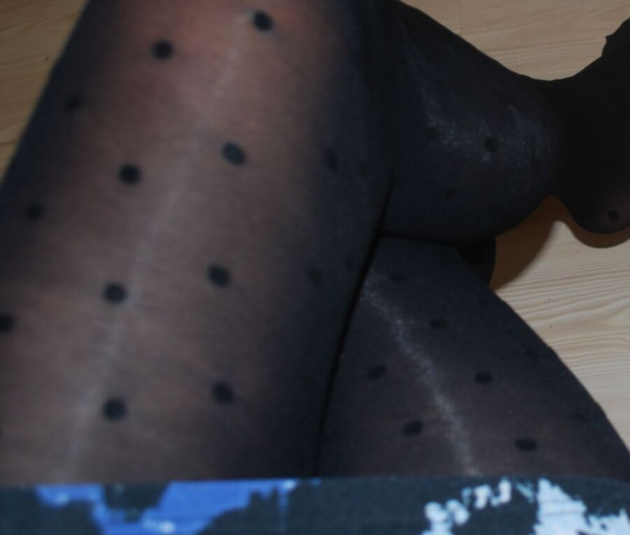 New black opaque tights for winter 6 of 16 pics