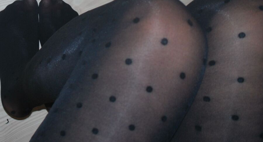 New black opaque tights for winter 8 of 16 pics