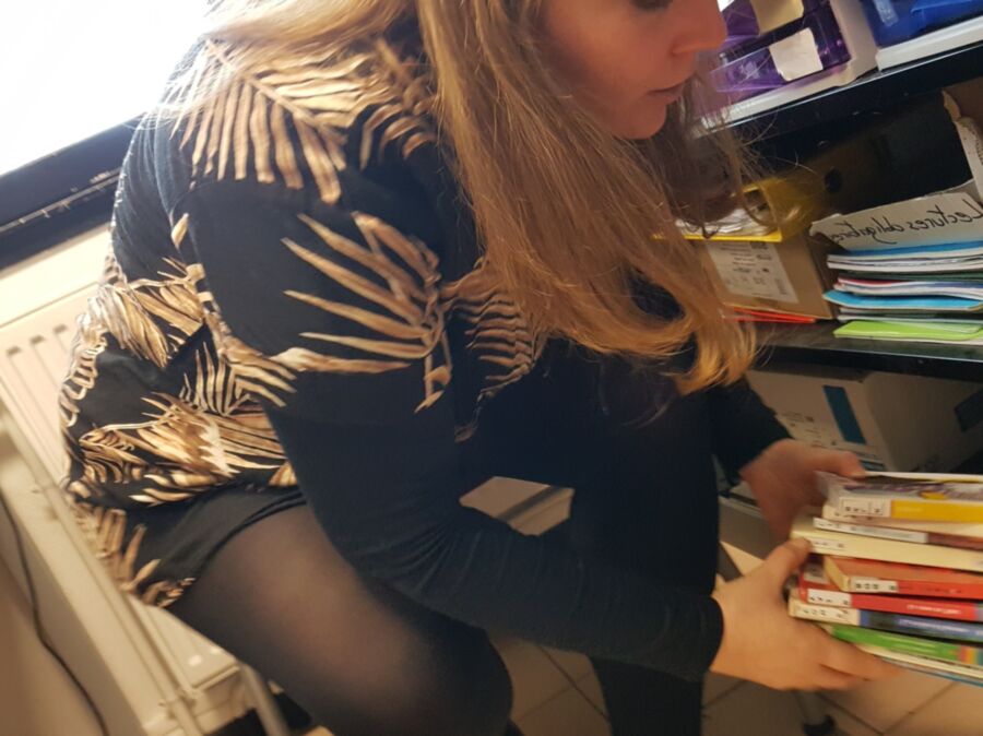 Lovely upskirt of a chubby coworker (candid) 21 of 23 pics