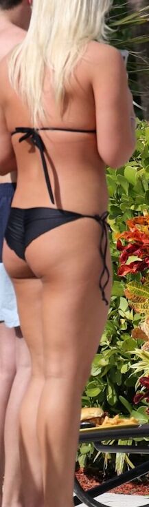 Brooke Hogan - Dirty Black Bikini 24 of 39 pics