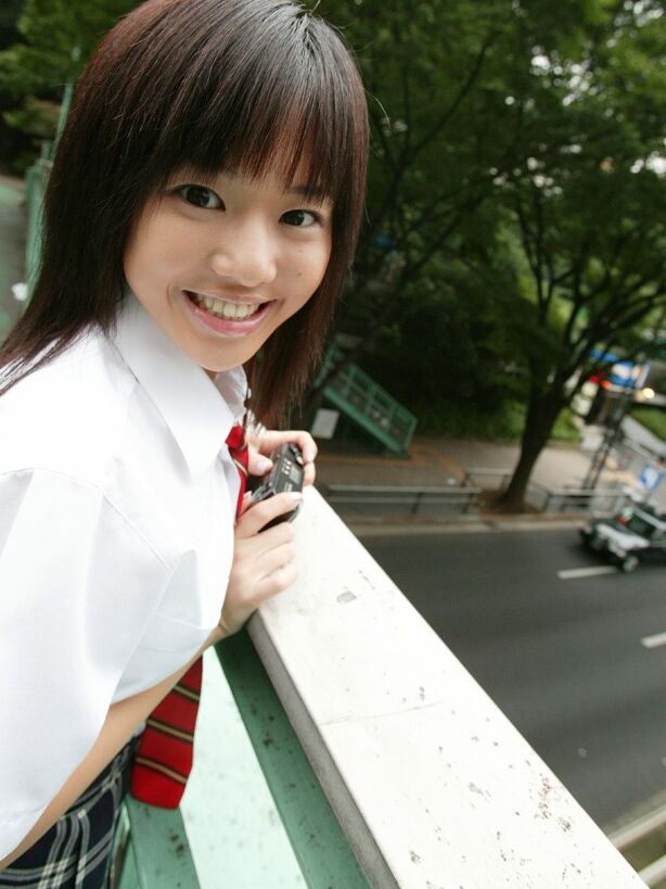 Aoi Sola takes off her school uniform 9 of 40 pics