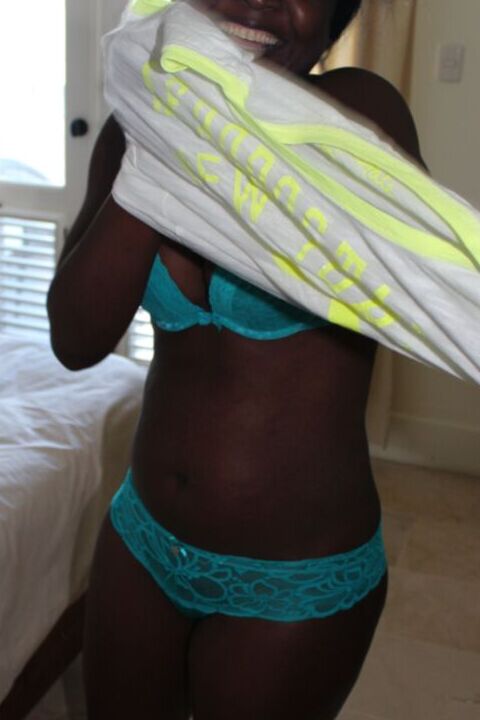 Cute Black Girl in Pretty Blue Underwear 5 of 23 pics