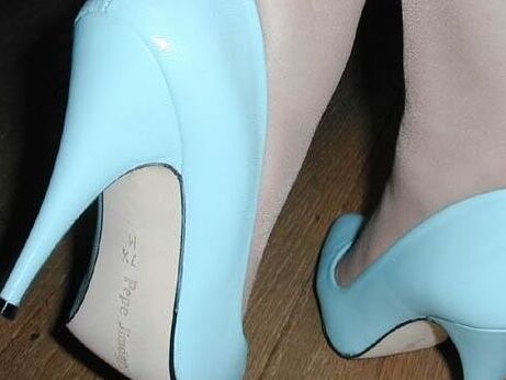 Blue stiletto heels/boots/sneakers 17 of 82 pics