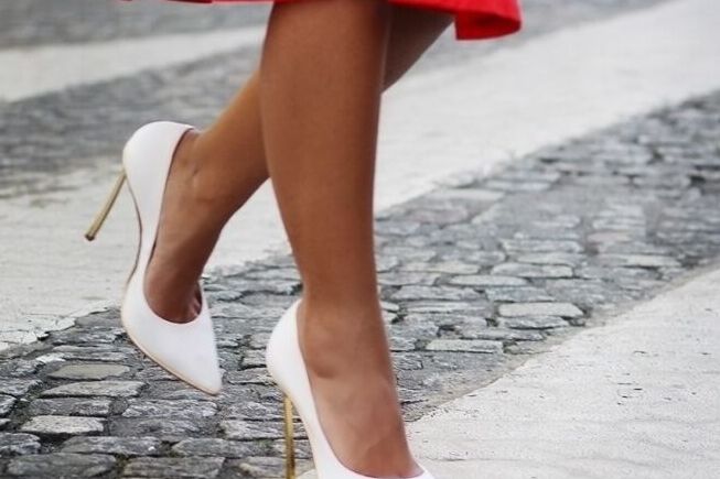 White stiletto heels/boots/sneakers 9 of 168 pics