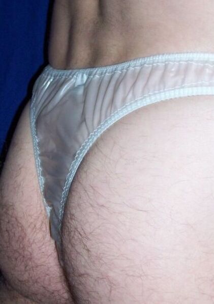 me in white plastic panties II 7 of 12 pics