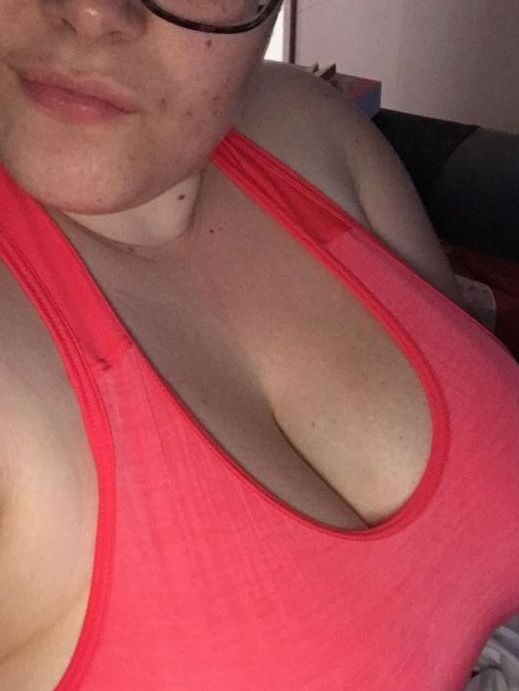Teen with big natural saggy white tits 7 of 13 pics
