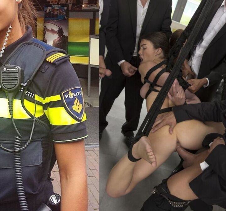 Outdoor cheating bdsm uniform