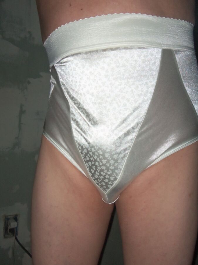 LaceyLovesCD White Girdle Panties 20 of 138 pics