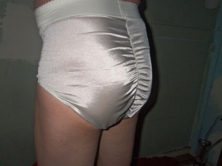LaceyLovesCD White Girdle Panties 17 of 138 pics