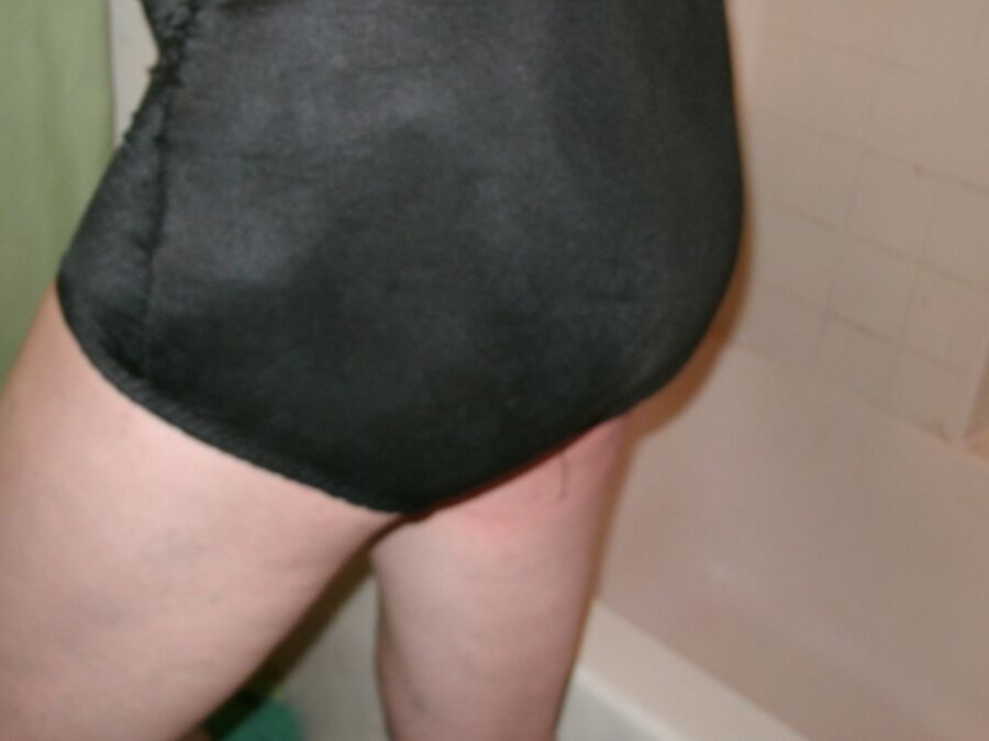 LaceyLovesCD Black Girdle Panties 4 of 106 pics