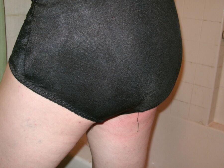 LaceyLovesCD Black Girdle Panties 3 of 106 pics