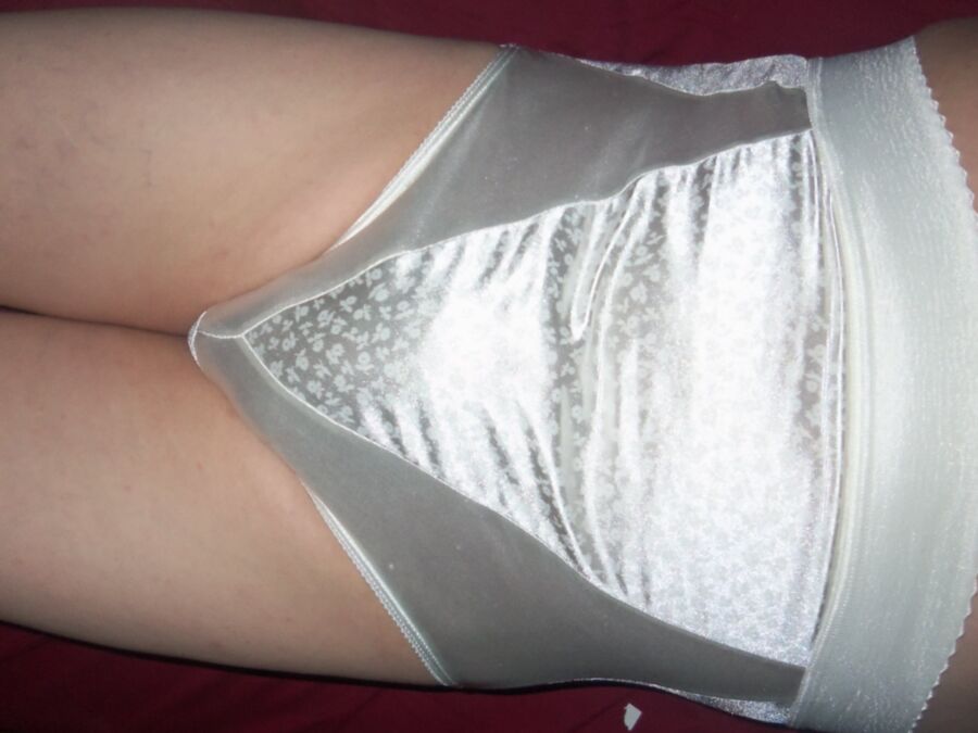 LaceyLovesCD White Girdle Panties 9 of 138 pics