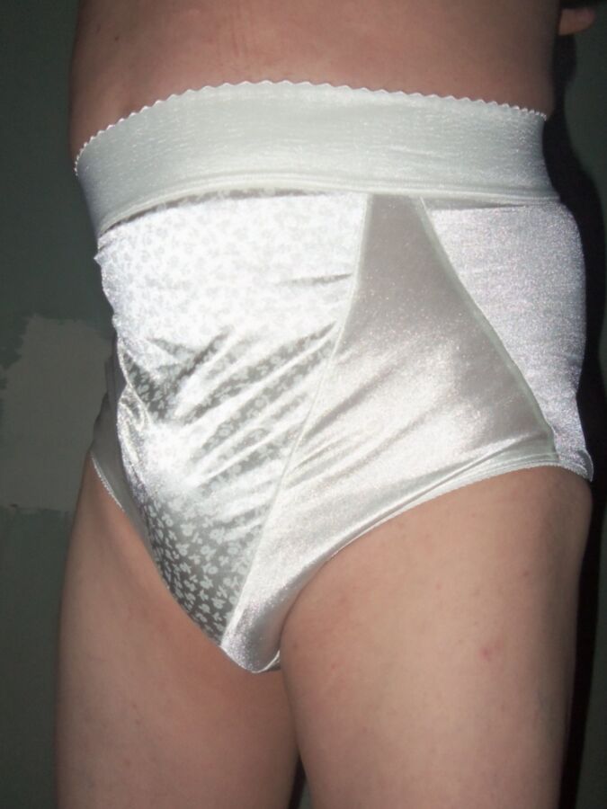 LaceyLovesCD White Girdle Panties 19 of 138 pics