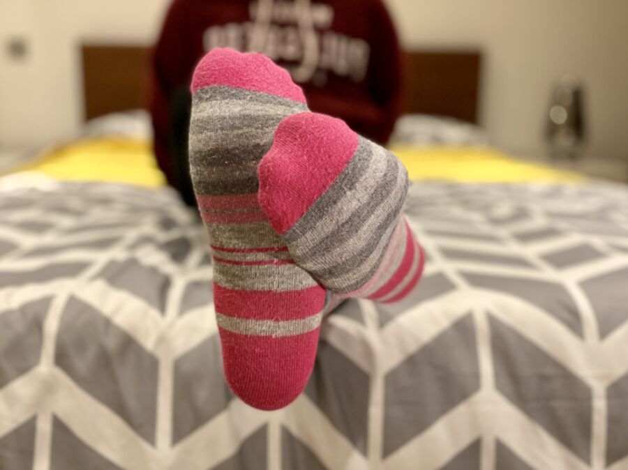 Pink Stripy Socks - Light 7 of 20 pics
