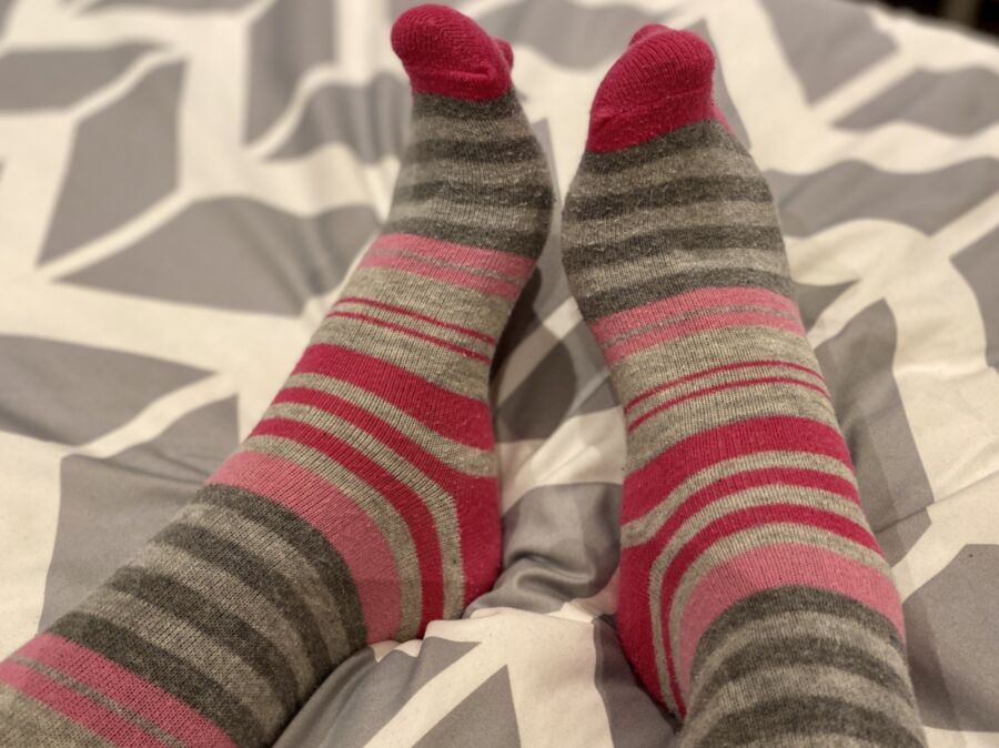 Pink Stripy Socks - Light 17 of 20 pics