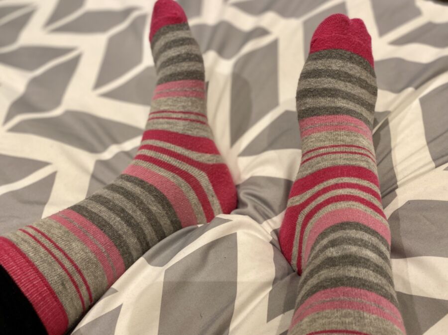 Pink Stripy Socks - Light 15 of 20 pics