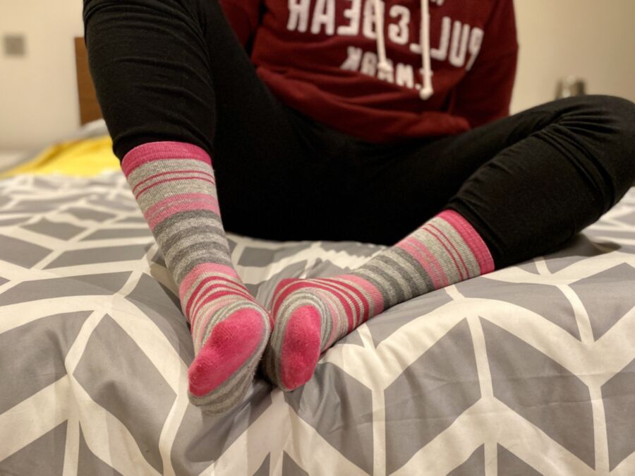 Pink Stripy Socks - Light 9 of 20 pics