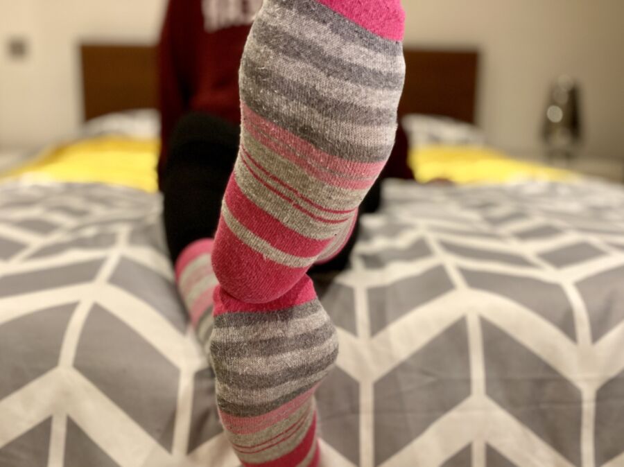 Pink Stripy Socks - Light 8 of 20 pics