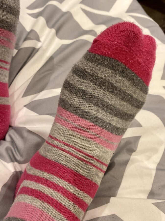 Pink Stripy Socks - Light 19 of 20 pics