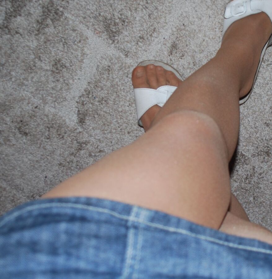 Matt tan pantyhose and something for socks fan 6 of 23 pics