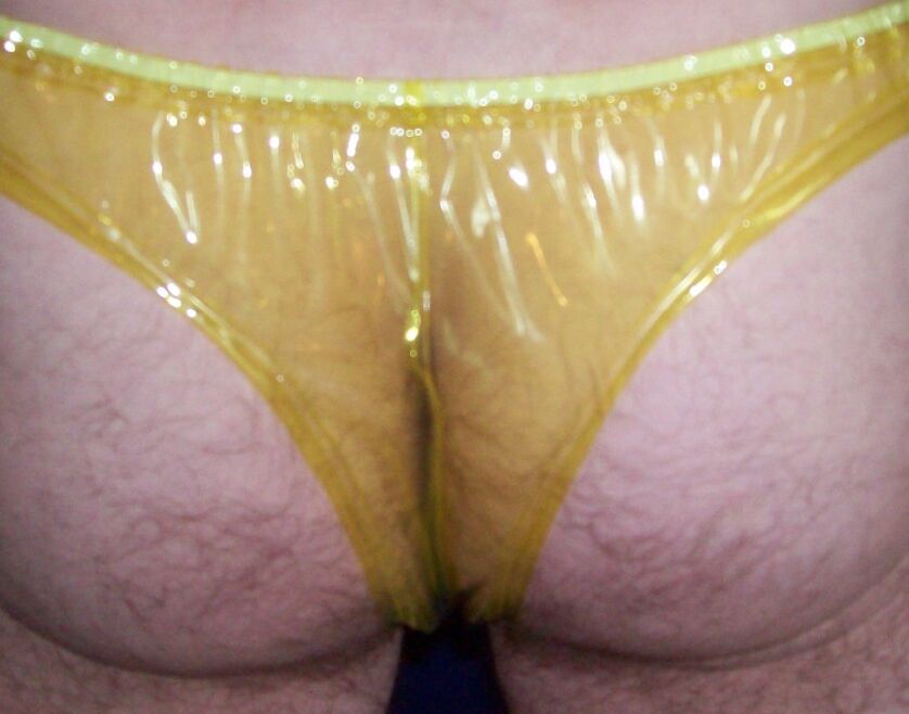 me in clear and shiny plastic panties 10 of 18 pics