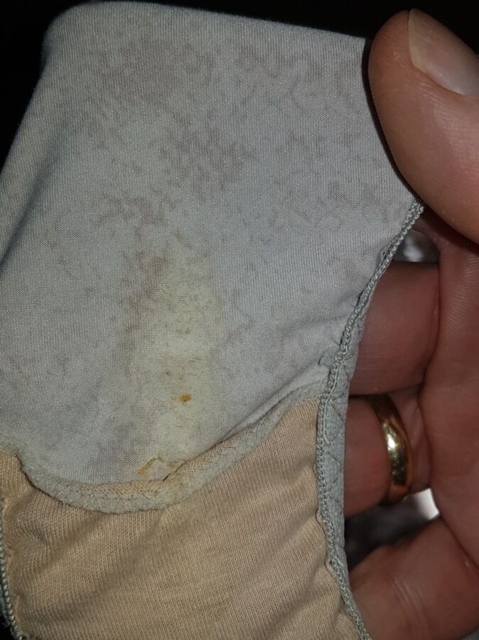 Worn, soiled knickers of my wife 22 of 24 pics