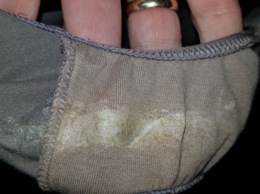 Worn, soiled knickers of my wife 14 of 24 pics